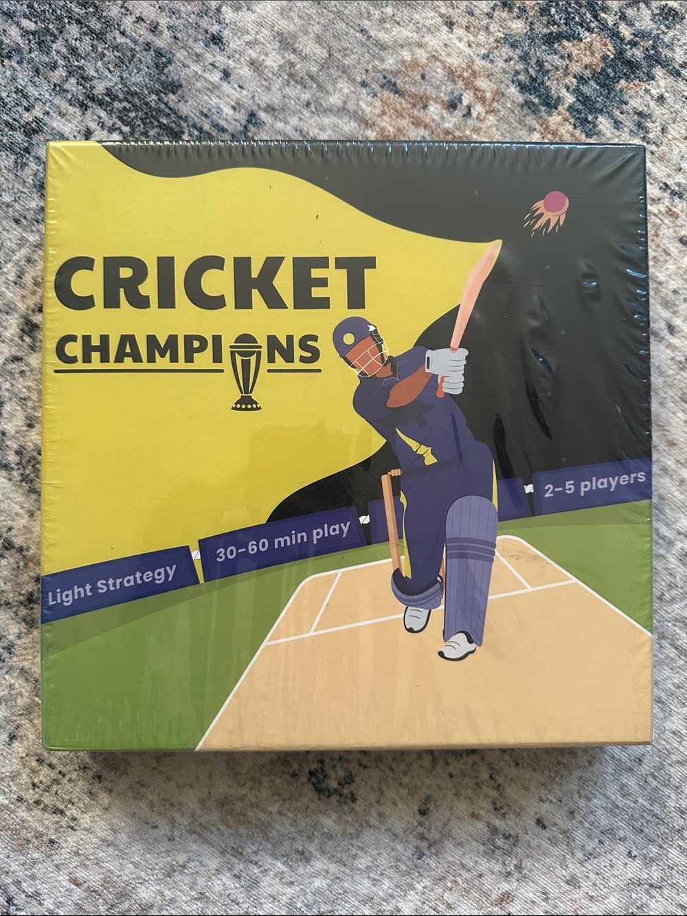 Cricket Champions Board Game - Yellow & Black